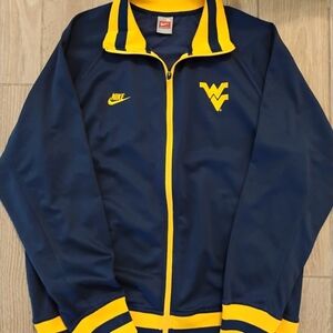 VTG Y2K Nike West Virginia Mountaineers NCAA Track Jacket Men's XL